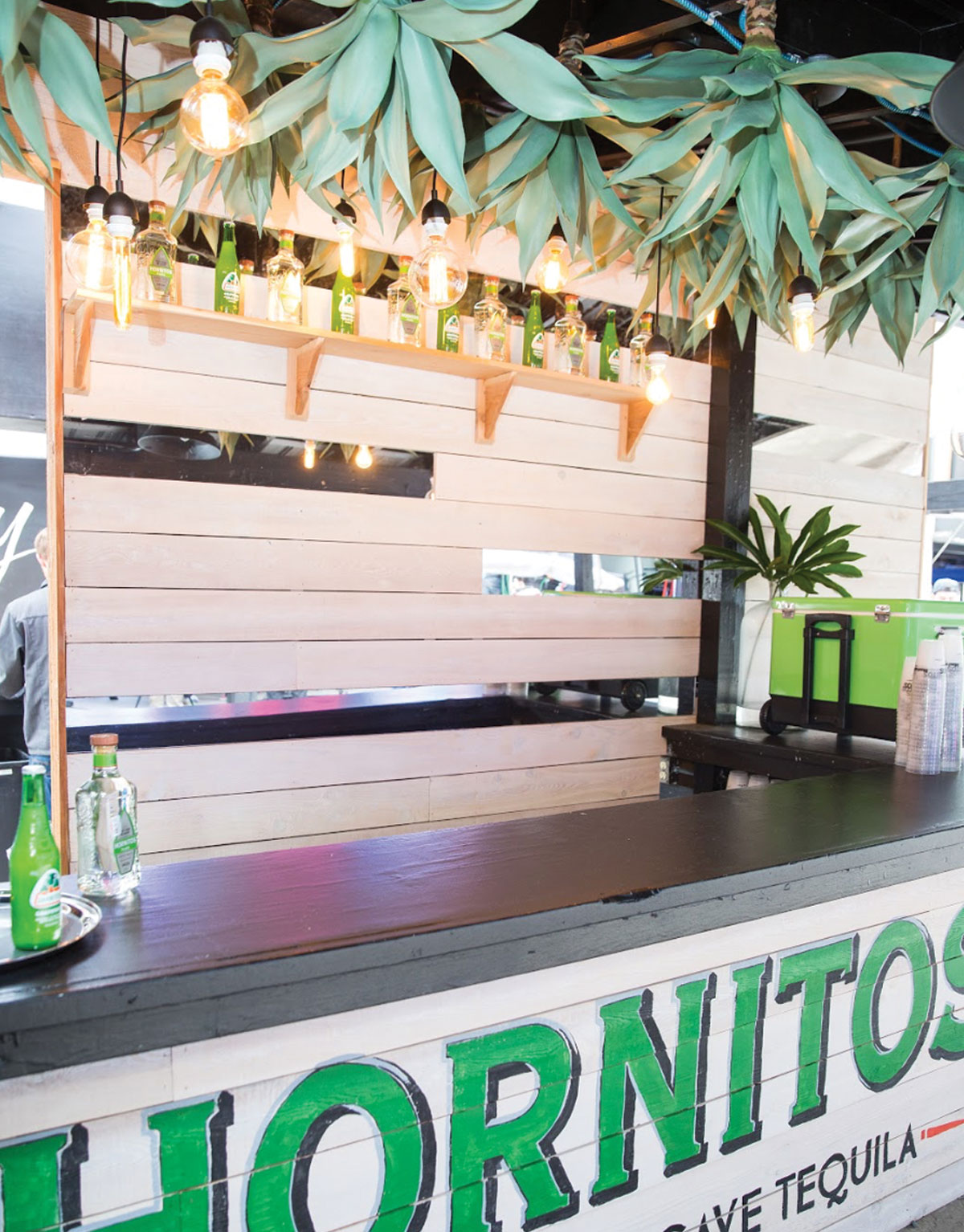 Picture of custom made Hornitos bar. 