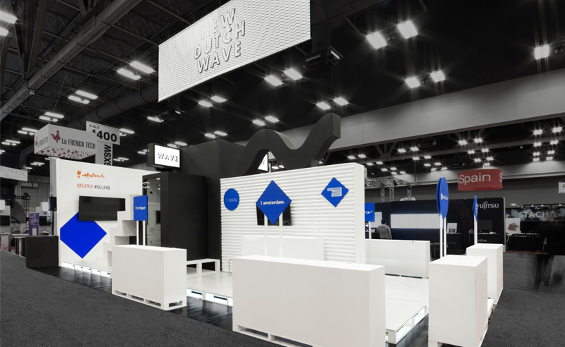 Picture of trade show display booth.