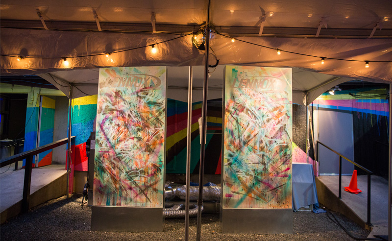 Picture of Lennox art activation at SXSW.