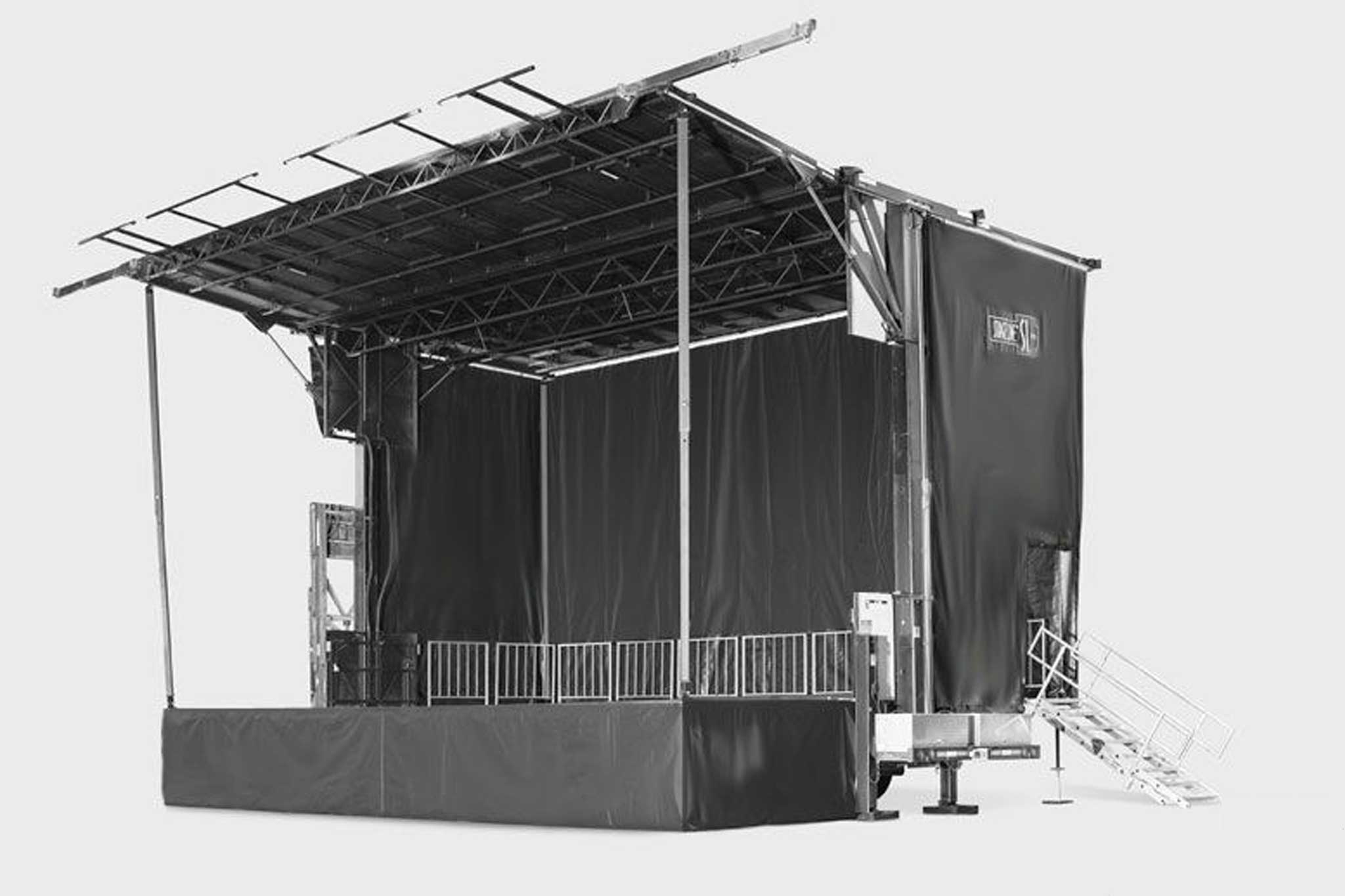 Picture of a trailer stage.