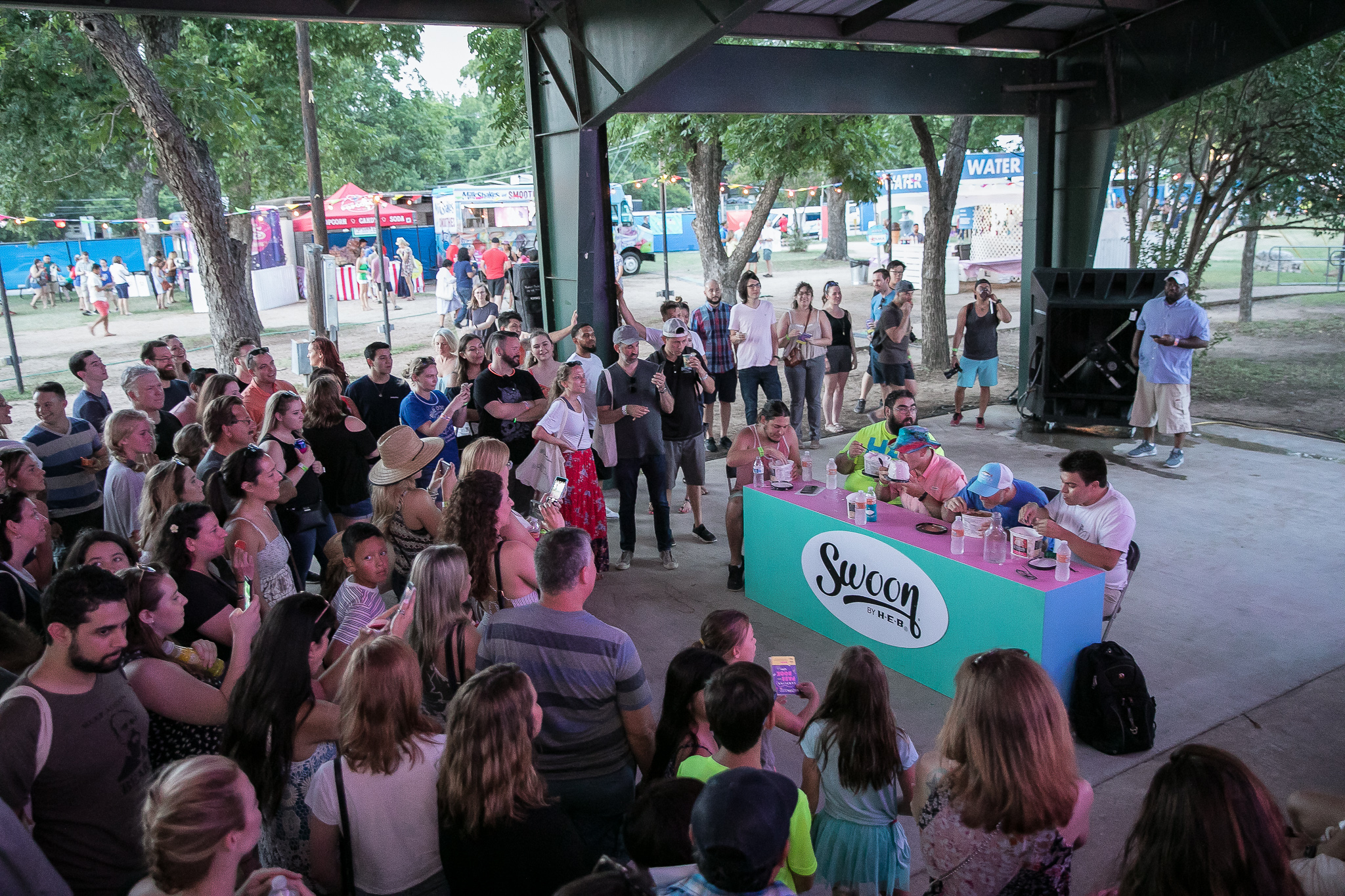 Picture of the custom bar made for the ice cream eating contest.