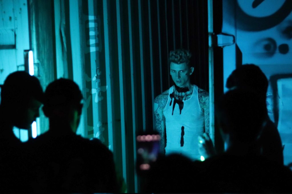 Picture of crew filming the Machine Gun Kelly music video.